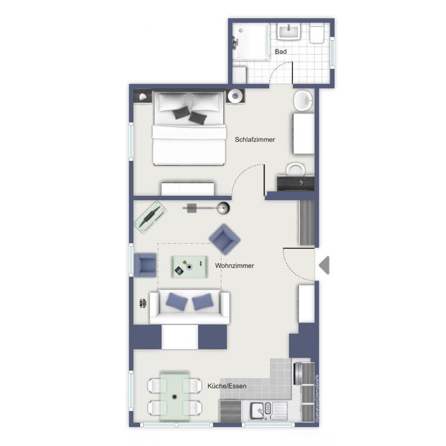 Villa Baade Wohnung 01 Кюлунгсборн Екстер'єр фото
